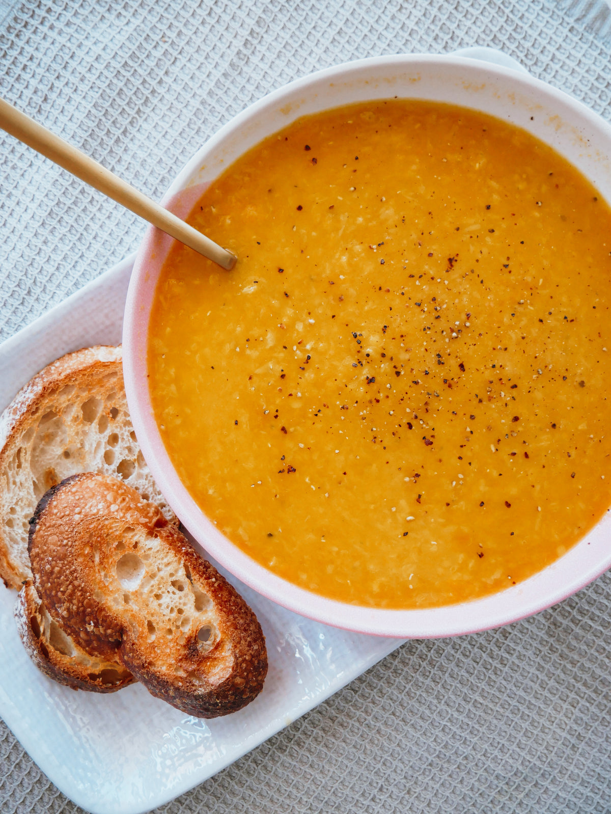 Pumpkin and Lentil Soup