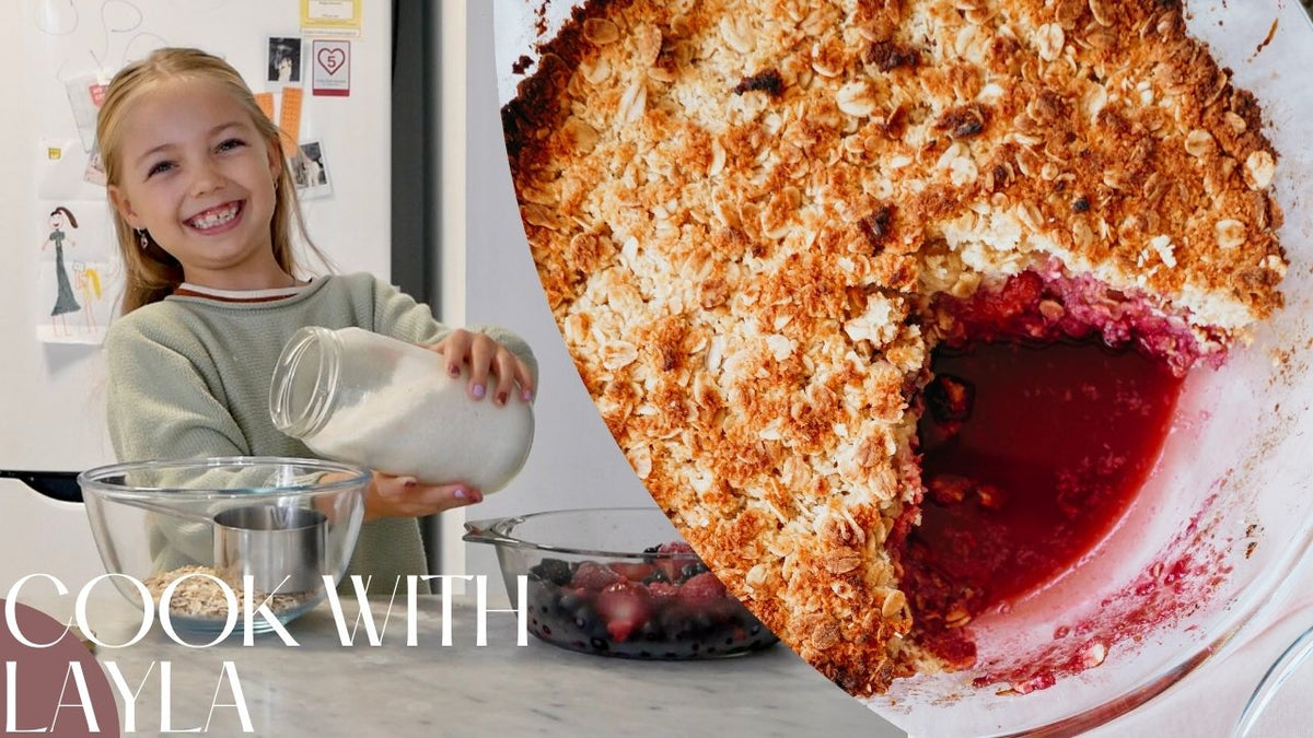 Cook Berry Crumble with Layla