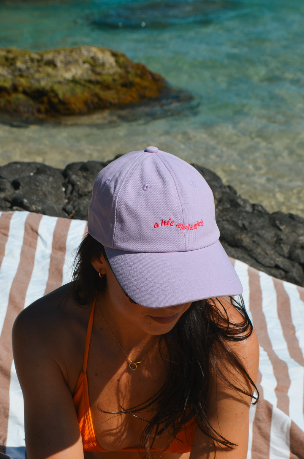 "A Bit Splashy" Cap - Lilac